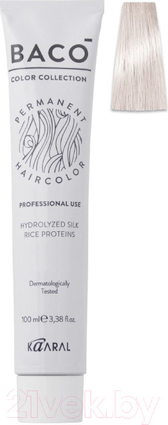 Изображение товара Крем-краска для волос Kaaral Baco 9.16 (очень светлый блондин пепельно-розовый)