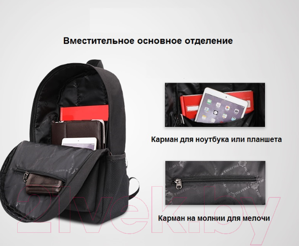 Изображение товара Рюкзак Tigernu T-B3249A (черный)