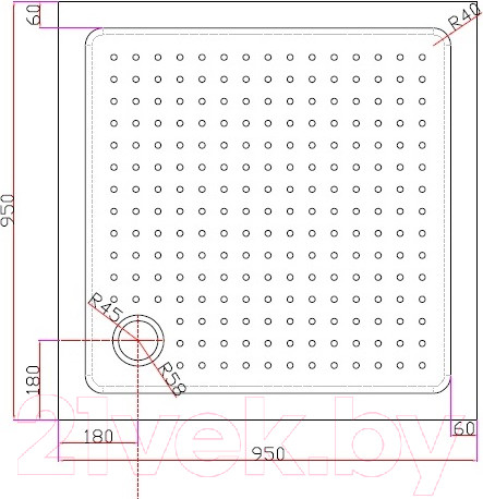 Изображение товара Душевой поддон Cezares Tray-A-A-95-15-W (95x95)