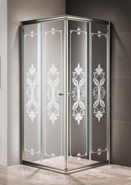 Изображение товара Душевой уголок Cezares GIUBILEO-A-2-100-SCORREVOLE-CP-Br