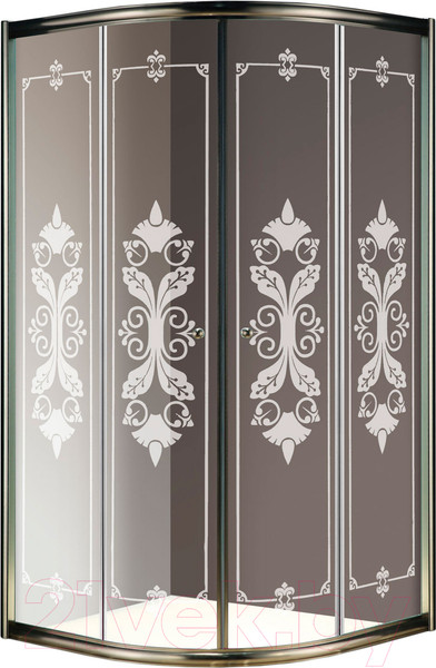 Изображение товара Душевой уголок Cezares GIUBILEO-R-2-100-SCORREVOLE-CP-Br