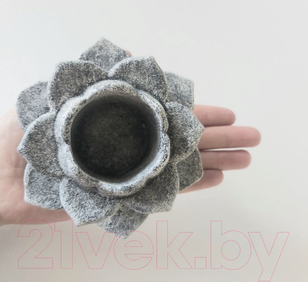 Изображение товара Подсвечник Нашы майстры Лотос / 1083 (декорированный)