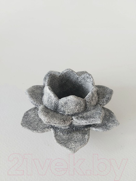 Изображение товара Подсвечник Нашы майстры Лотос / 1083 (декорированный)