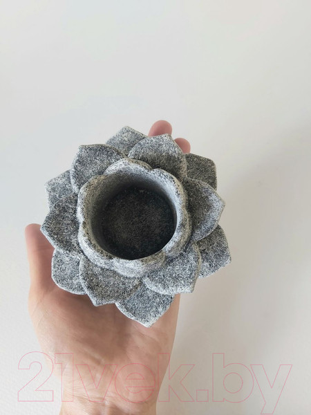 Изображение товара Подсвечник Нашы майстры Лотос / 1083 (декорированный)