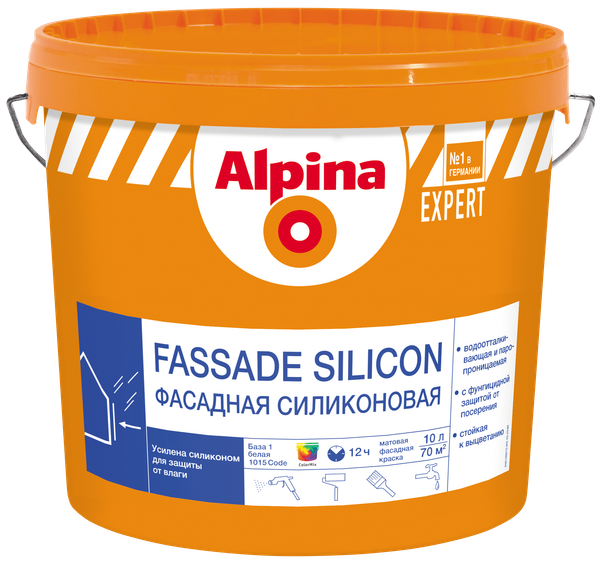 Изображение товара Краска Alpina Expert Fassade Silicon. База 1 (10л)