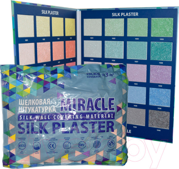 Изображение товара Жидкие обои Silk Plaster Миракл 1019