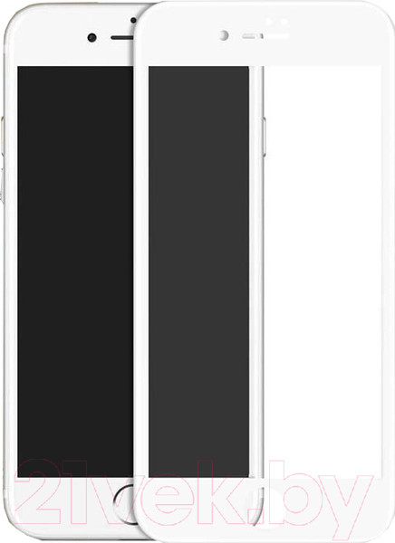 Изображение товара Защитное стекло для телефона Case 3D для iPhone 7 Plus (белый глянец)