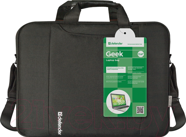 Изображение товара Сумка для ноутбука Defender Geek 26084 (черный)
