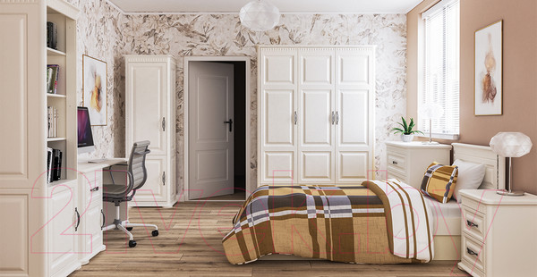 Изображение товара Стеллаж Мебель-Неман Марсель МН-126-22(1) (кремовый)