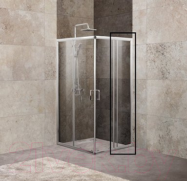 Изображение товара Душевая стенка BelBagno UNIQUE-100-FIX-C-Cr (боковая)