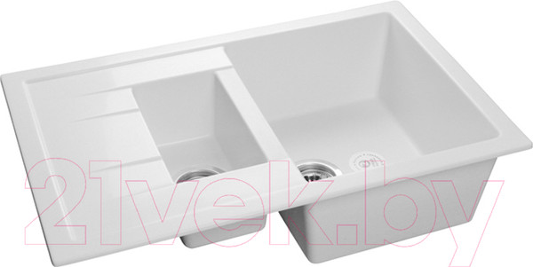 Изображение товара Мойка кухонная GranFest Quadro GF-Q775KL (иней)