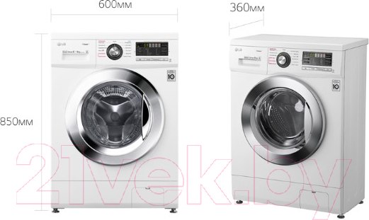 Изображение товара Стиральная машина LG Steam F1096SDS3