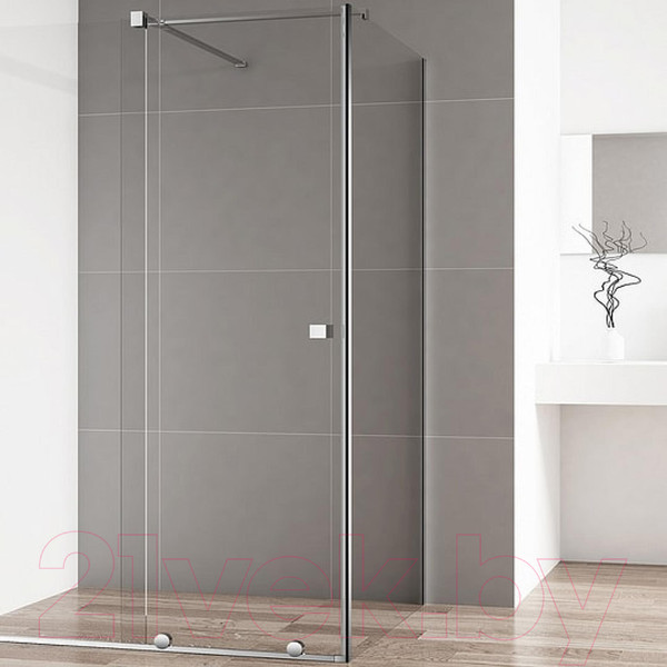 Изображение товара Душевая стенка Cezares STREAM-80-FIX-C-Cr (боковая)