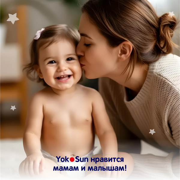 Изображение товара Подгузники-трусики детские YokoSun М от 6 до 10кг (58шт)