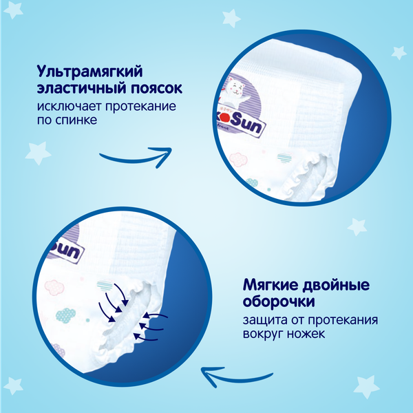 Изображение товара Подгузники-трусики детские YokoSun XL от 12 до 20кг (38шт)