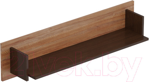Изображение товара Полка Мебельград Соренто (дуб стирлинг/кофе структурный матовый)