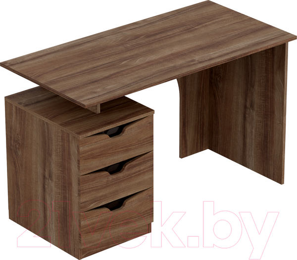 Изображение товара Письменный стол Мебельград Соренто (дуб стирлинг/кофе структурный матовый)