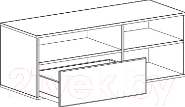 Изображение товара Тумба Мебельград Кёльн 1220 высокая (белый аляска/белый глянец)
