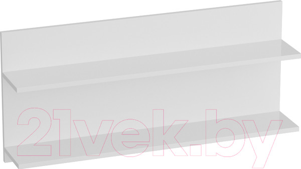 Изображение товара Полка Мебельград Кёльн 980 (белый аляска/белый глянец)
