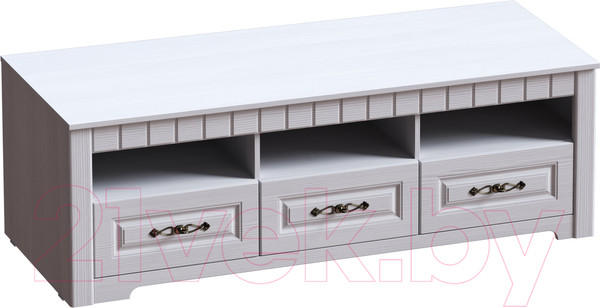 Изображение товара Тумба Мебельград Прованс TV (бодега белая /патина премиум)