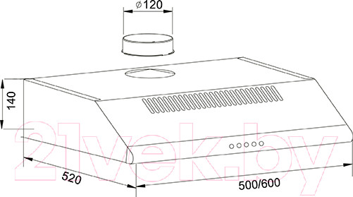 Изображение товара Вытяжка плоская Making Oasis Everywhere UP-50B (F)