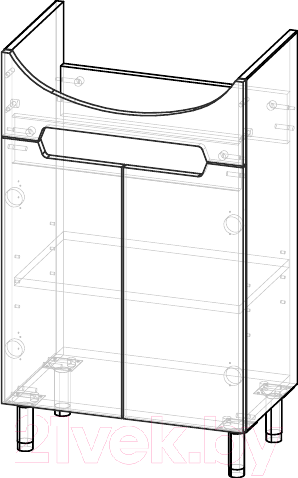 Изображение товара Тумба под умывальник Garda Marko-8 (55)