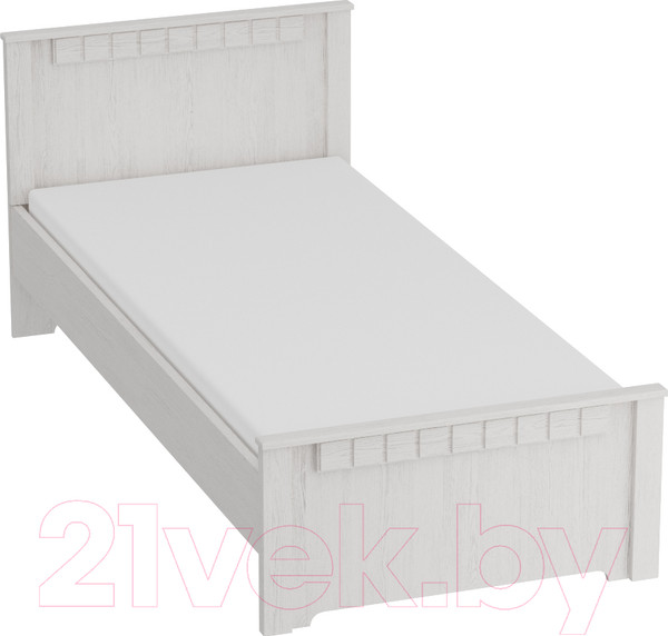 Изображение товара Каркас кровати Мебельград Прованс в детскую 90x200 (бодега белая/патина премиум)