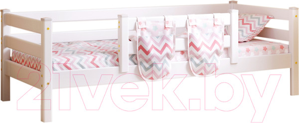 Изображение товара Кровать-тахта Мебельград Соня вариант 4 (массив сосны белый)