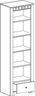 Изображение товара Шкаф Мебельград Прованс 60.5x41x197 (бодега белая/патина премиум)