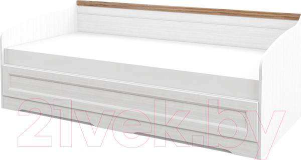 Изображение товара Кровать-тахта Мебель-Неман Тиволи МН-035-32 (белый структурный/дуб стирлинг)