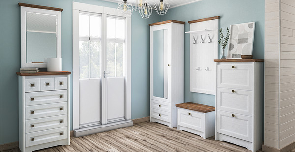 Изображение товара Тумба Мебель-Неман Тиволи МН-035-29 (белый структурный/дуб стирлинг)