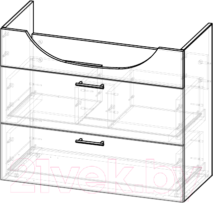 Изображение товара Тумба под умывальник Garda Alba-17 (85)