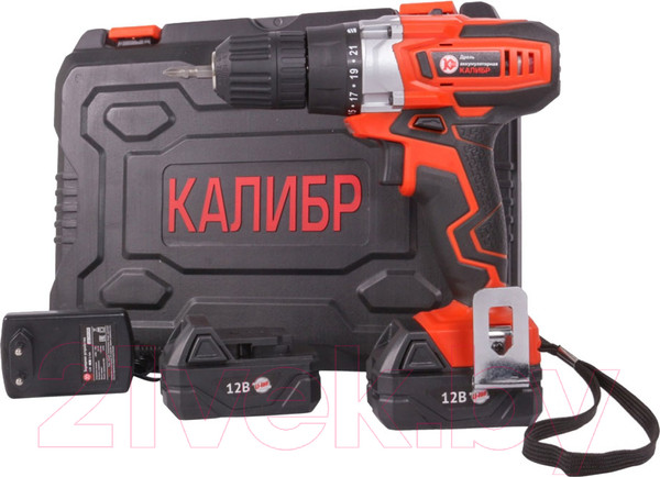 Изображение товара Аккумуляторная дрель-шуруповерт Калибр ДА-12-2А+ (101100)