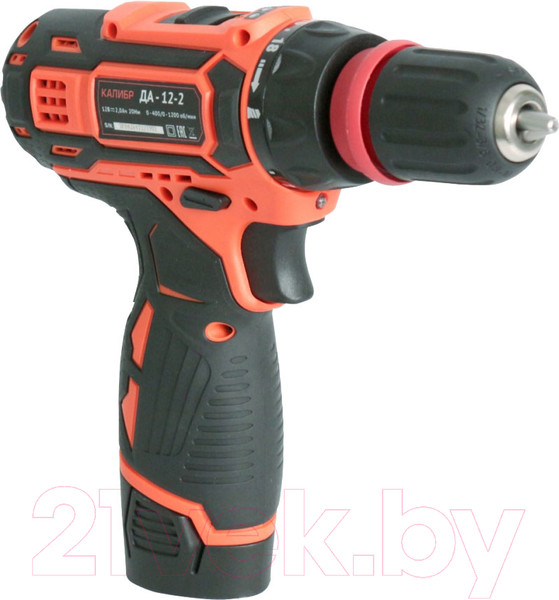 Изображение товара Аккумуляторная дрель-шуруповерт Калибр ДА-12-2 (101106)