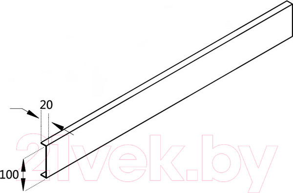 Изображение товара Экран для душевого поддона Cezares TRAY-AS-AH-120/80-100-SCR