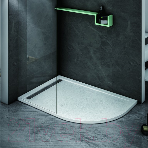 Изображение товара Экран для душевого поддона Cezares TRAY-AS-RH-120/90-100-SCR-L