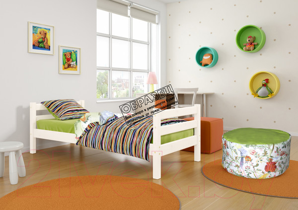 Изображение товара Ограждение для кровати Мебельград Соня пакет №3 (массив сосны белый)