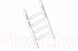 Изображение товара Лестница для кровати Мебельград Соня пакет №8 наклонная (массив сосны лаванда)