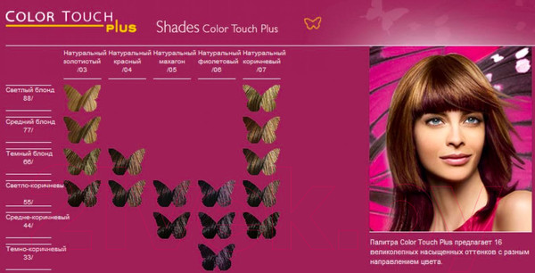 Изображение товара Крем-краска для волос Wella Professionals Color Touch Plus 88/03