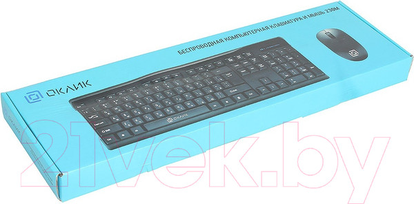 Изображение товара Комплект клавиатура и мышь Оклик 230M