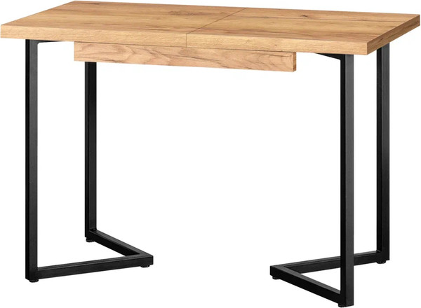 Изображение товара Обеденный стол Millwood Лофт Лондон Л 100-140x60x76 (дуб золотой Craft/металл черный)