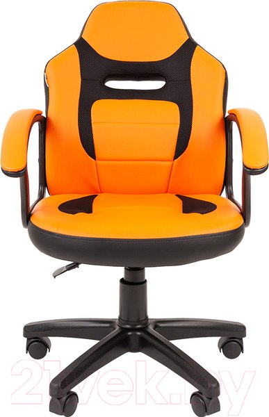 Изображение товара Кресло детское Chairman Kids 110 (экопремиум, черный/оранжевый)