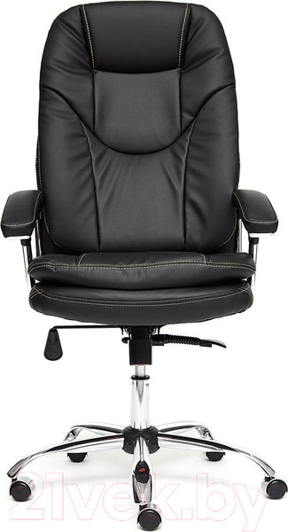 Изображение товара Кресло офисное Tetchair Softy Lux кожзам (черный)
