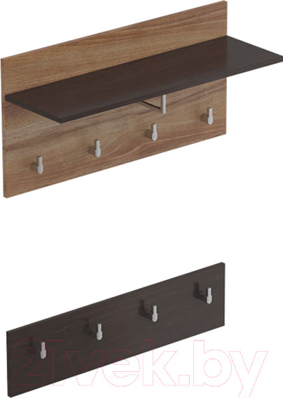 Изображение товара Вешалка для одежды Мебельград Соренто (дуб стирлинг/кофе структурный матовый)