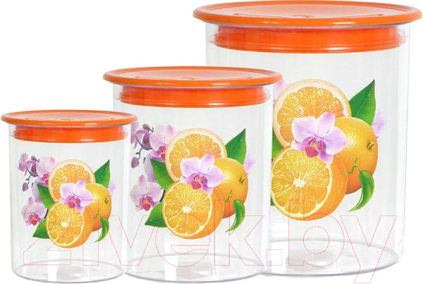 Изображение товара Набор емкостей для хранения Альтернатива Экзотика / М603 (оранжевый)