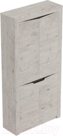 Изображение товара Шкаф Мебельград Соренто 2-х дверный 107x38.5x210 (дуб бонифаций/кофе структурный матовый)