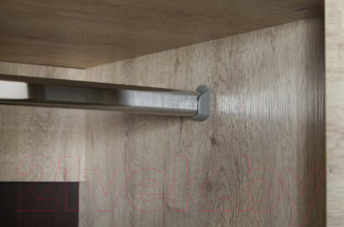 Изображение товара Шкаф Мебельград Соренто 2-х дверный 107x38.5x210 (дуб бонифаций/кофе структурный матовый)