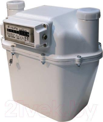 Изображение товара Счетчик газа бытовой БелОМО СГД ЗТ G6 с термокомпенсатором / 8181-10 (левый)