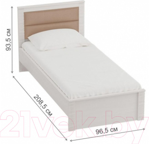 Изображение товара Каркас кровати Мебельград Элана 90x200 (дуб сонома)