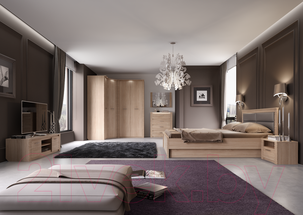 Изображение товара Прикроватная тумба Мебельград Элана (дуб сонома)